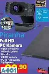 PİRANHA FULL HD PC KAMERA